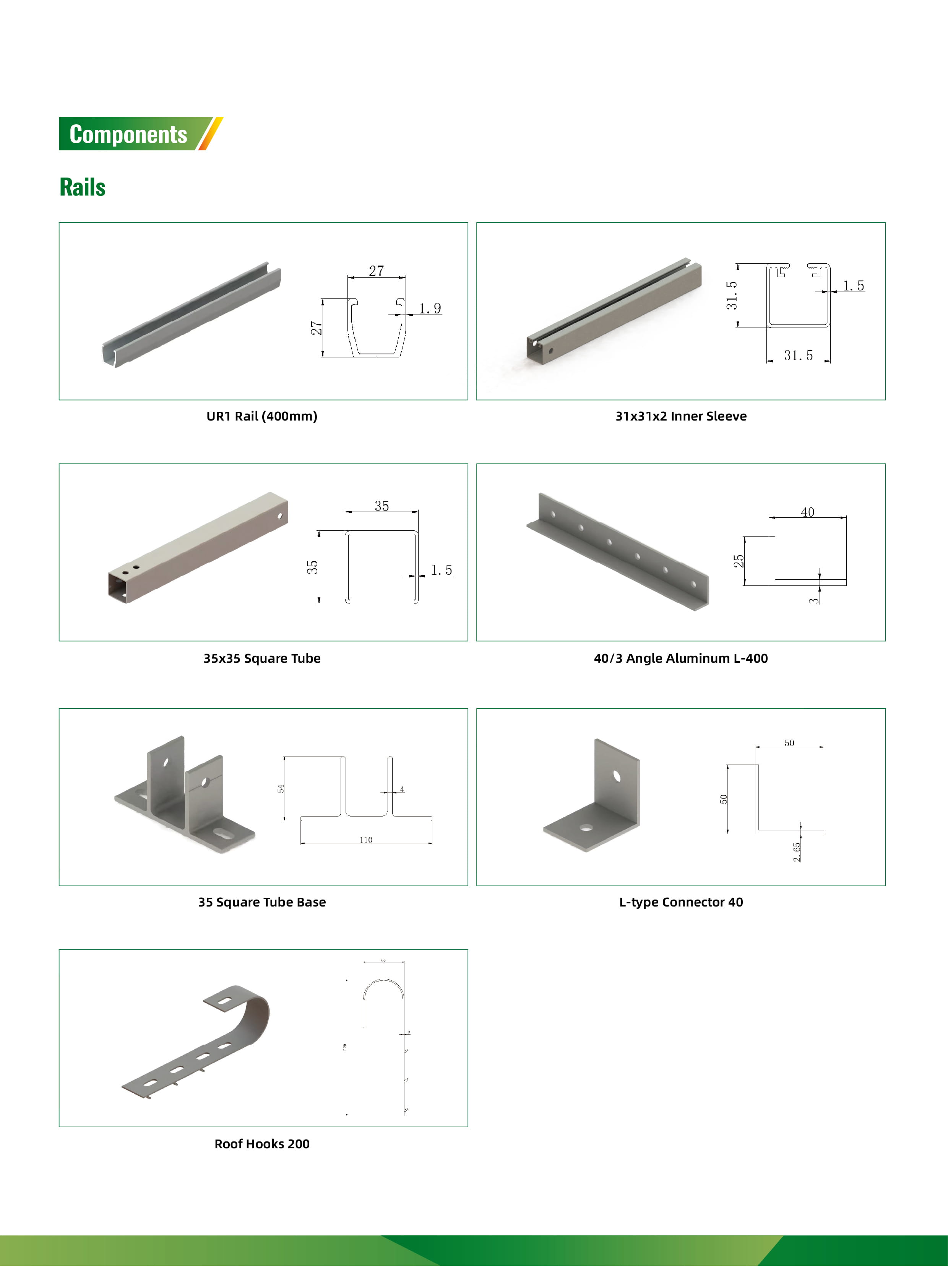 Solar Panel Mounting Brackets Hooks