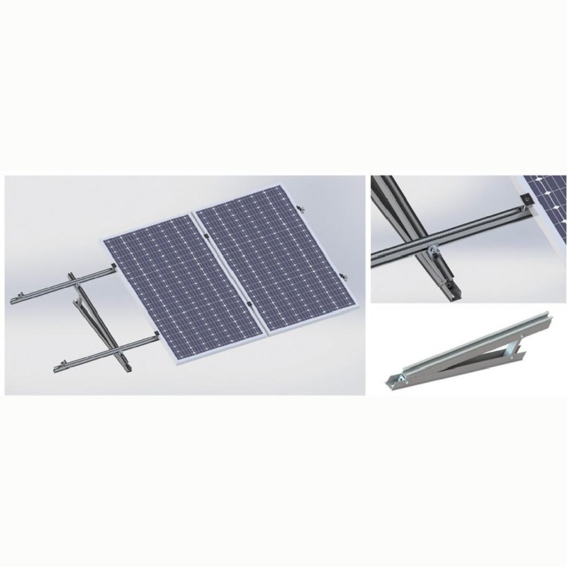 Tripod solar roof installation